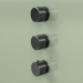 Modelo 3d Conjunto de misturador termostático com 2 válvulas de corte (16 49 0, ON) - preview