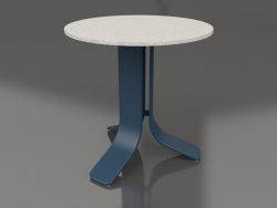 Кофейный стол Ø50 (Grey blue, DEKTON Sirocco)