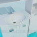 3D Modell Die Möbel im Badezimmer - Vorschau