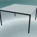 modello 3D Tavolo quadrato Base 128x128 cm (Bianco, Nero) - anteprima
