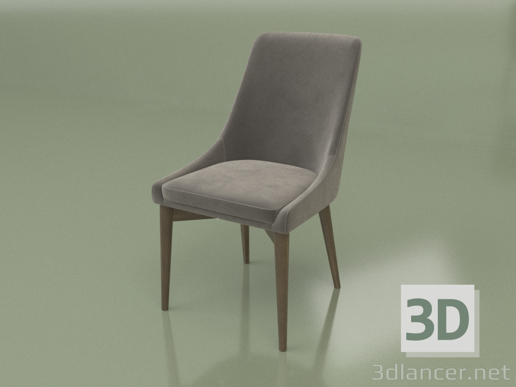 modèle 3D Chaise Miami (Noyer) - preview