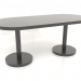 3d model Dining table (1800x800x750, black plastic color) - preview