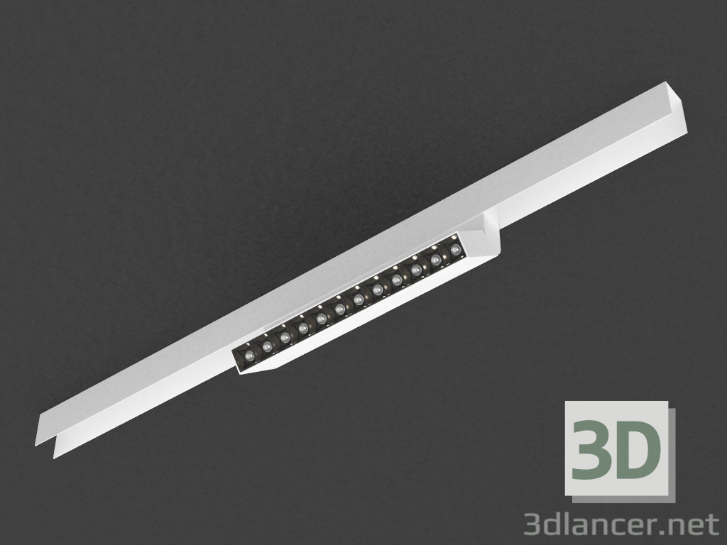 modello 3D La lampada a LED per la sbarra magnetica (DL18786_12M Bianco) - anteprima