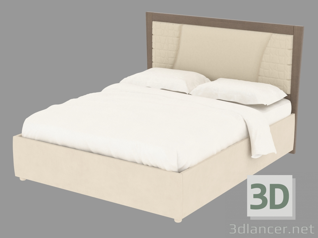 3d model Double bed L1IMONC - preview