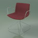 Modelo 3d Cadeira 2042 (giratória, com braços, cromada, com acabamento frontal, PO00415) - preview