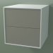 3D Modell Doppelbox (8AUACB01, Gletscherweiß C01, HPL P04, L 48, P 50, H 48 cm) - Vorschau