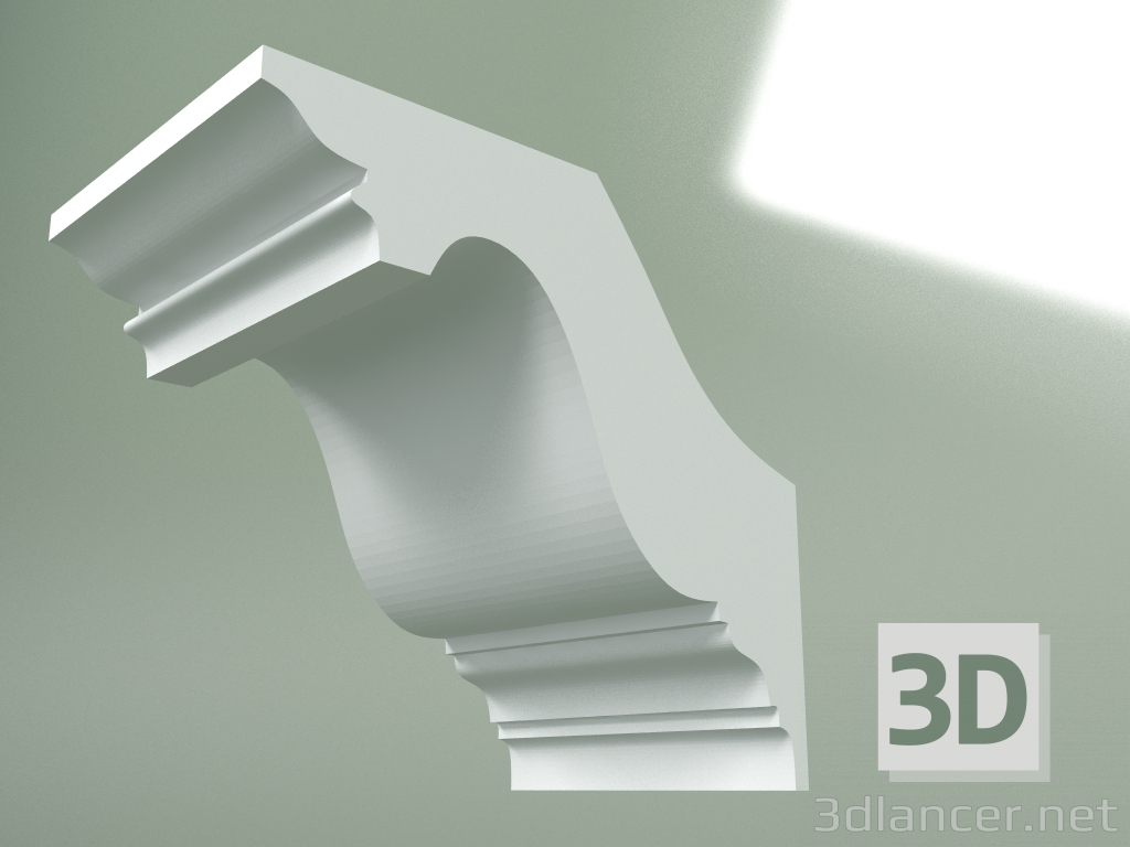 modèle 3D Corniche en plâtre (socle de plafond) KT230 - preview