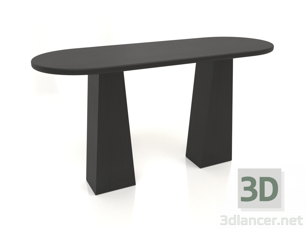 modello 3D Tavolo RT 10 (1400x500x750, legno nero) - anteprima