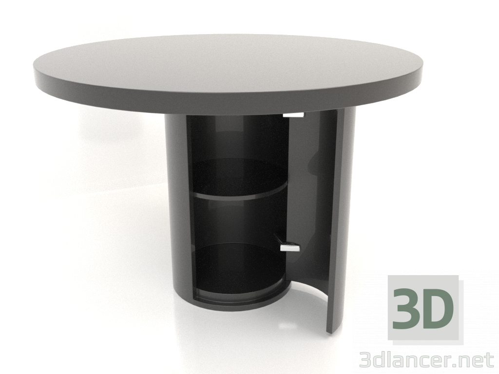 3D modeli Yemek masası (açık) DT 011 (D=1100x750, siyah plastik renk) - önizleme