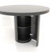 3D modeli Yemek masası (açık) DT 011 (D=1100x750, siyah plastik renk) - önizleme