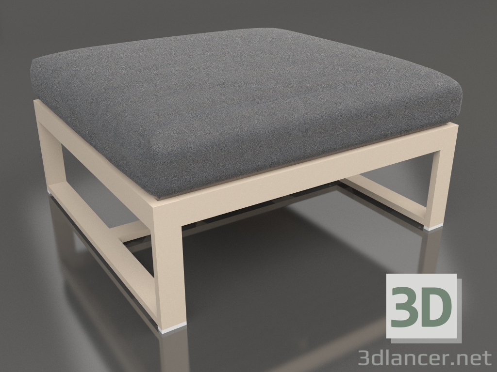 3d model Sectional pouf (Sand) - preview