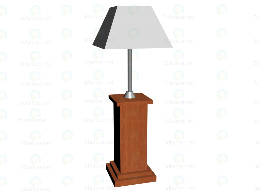 3d модель Лампа низкая – превью