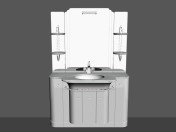 Système modulaire pour salle de bain (composition 55)