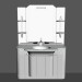 modèle 3D Système modulaire pour salle de bain (composition 55) - preview