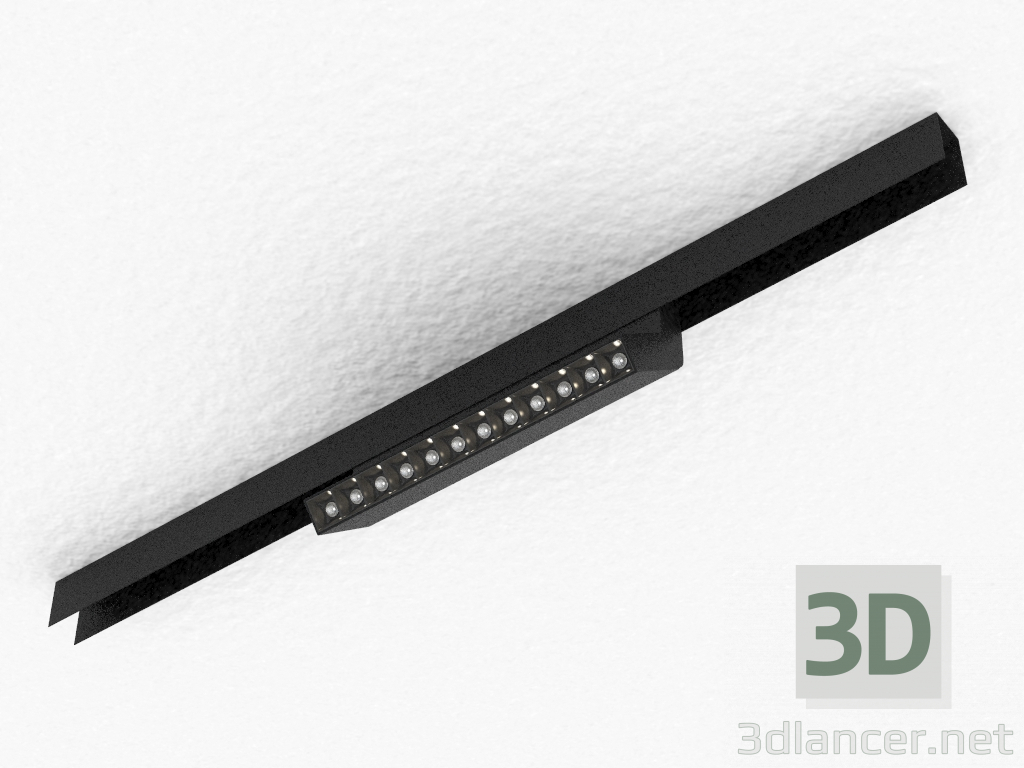 3d model La lámpara LED para la barra colectora magnética (DL18786_12M Negro) - vista previa