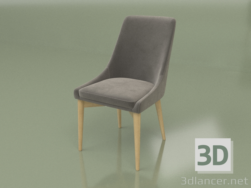 3D modeli Sandalye Miami (Beyaz meşe) - önizleme