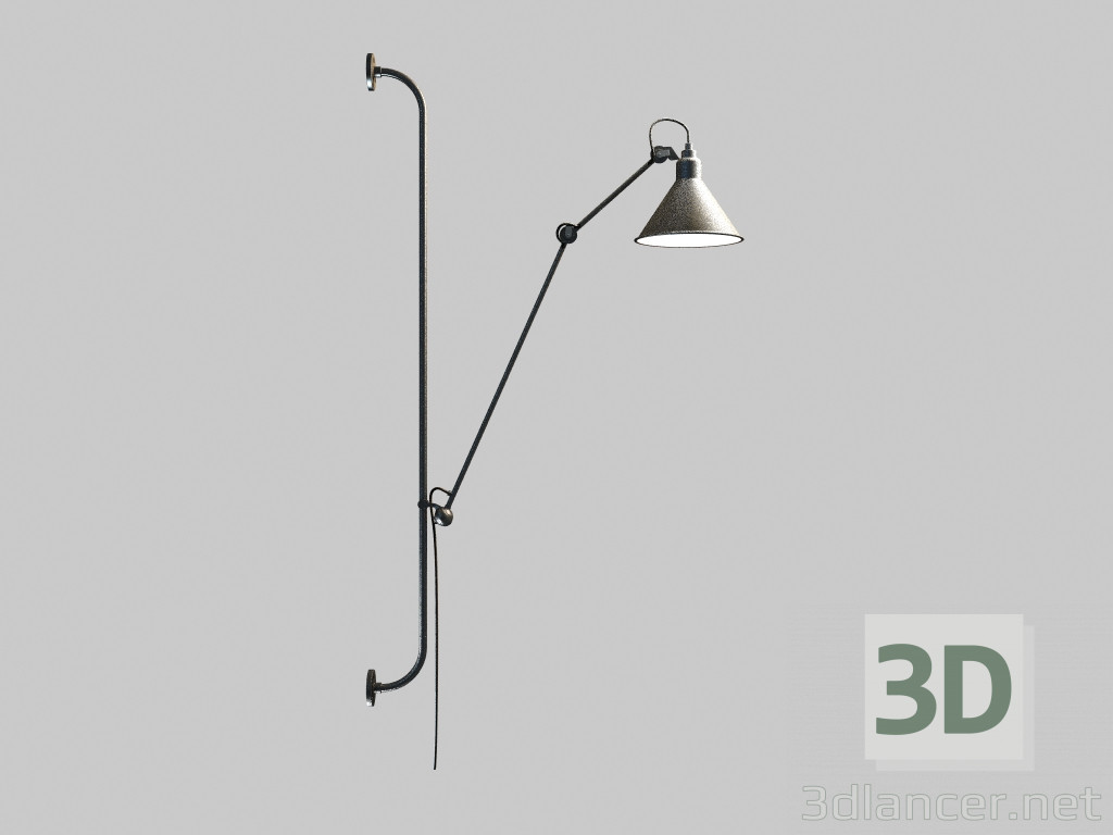 modello 3D Lampada da parete Rotto mb12018002-1fb nero 1 set - anteprima