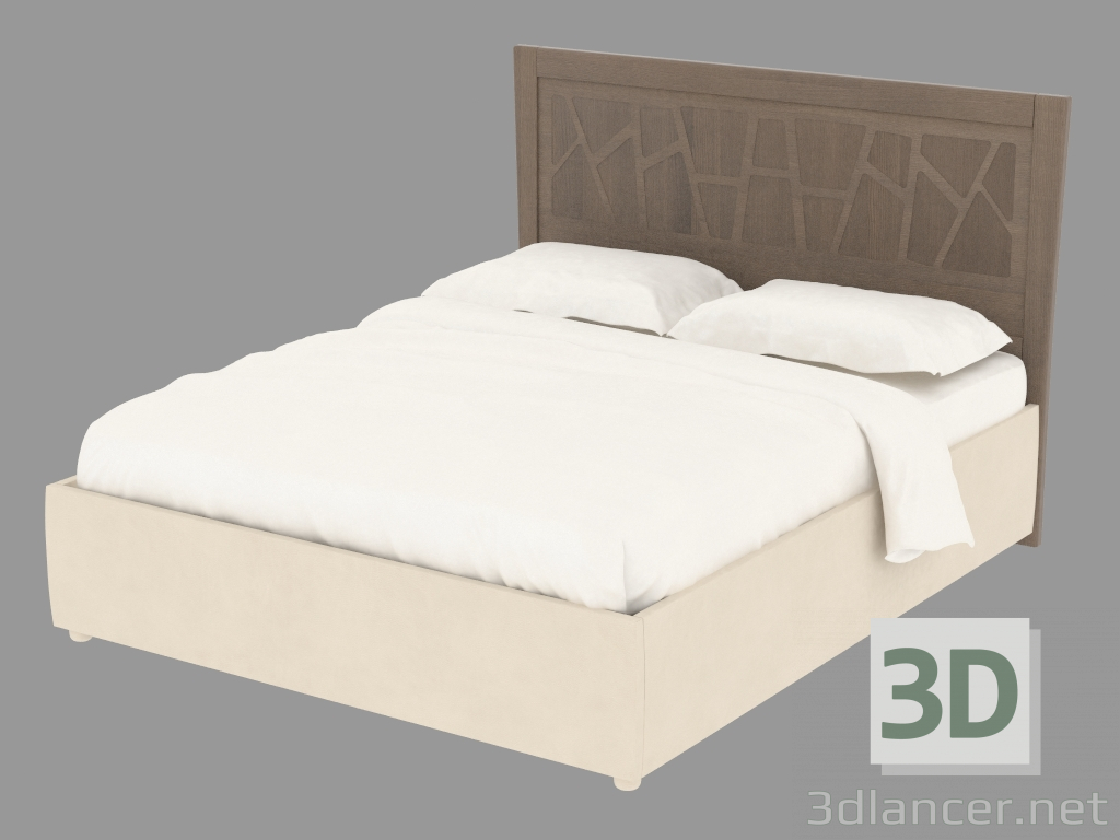 3d model Double bed L1LMONC - preview