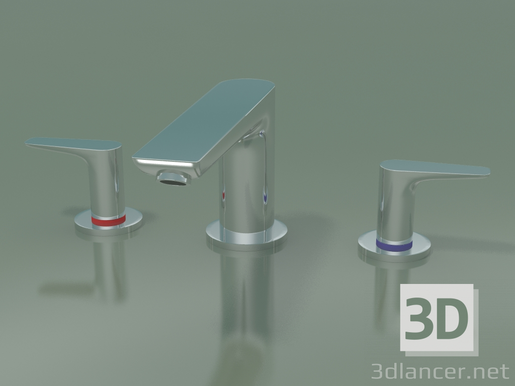 modèle 3D Robinet de bain (71747000) - preview