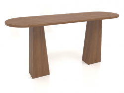 Table RT 10 (1600x500x750, bois brun clair)