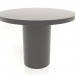3d model Dining table DT 011 (D=1000x750, black plastic color) - preview