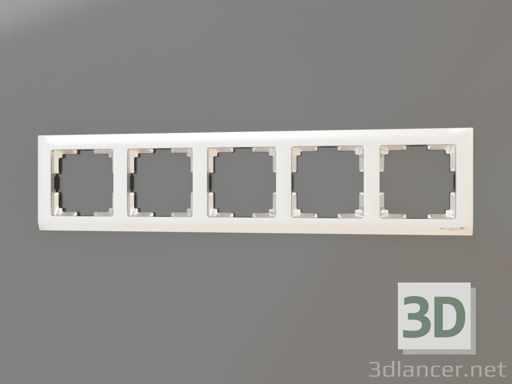 3D modeli 5 direk için çerçeve Stark (gümüş) - önizleme