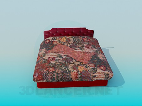 3d model Bed with storage capacity - preview