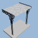 3D Modell schmiedeeisernes Vordach - Vorschau