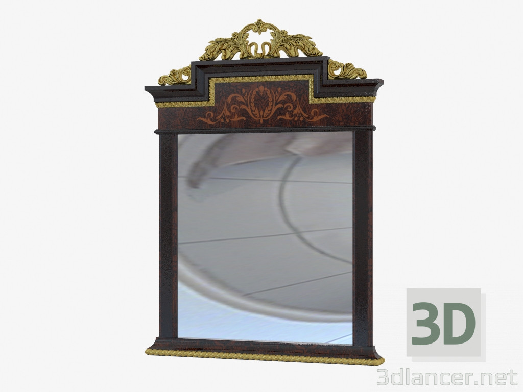 modèle 3D Miroir dans le style classique 1622 - preview