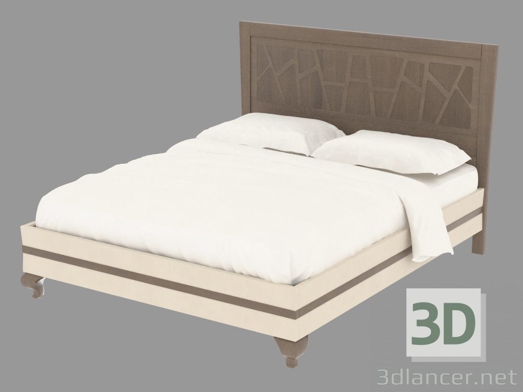 3d model Double bed L1LMONI - preview