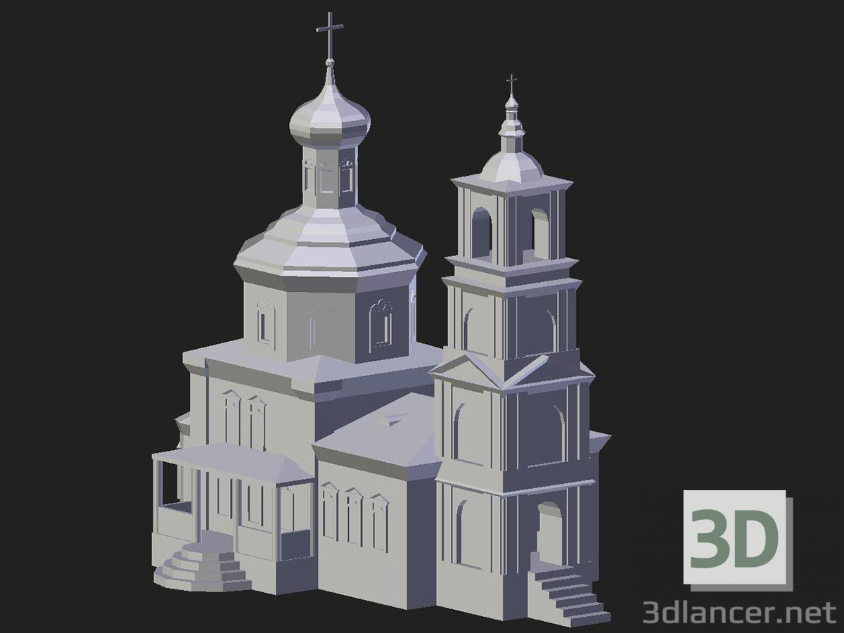 3D modeli Arzamas. Nikolsky Tapınağı - önizleme