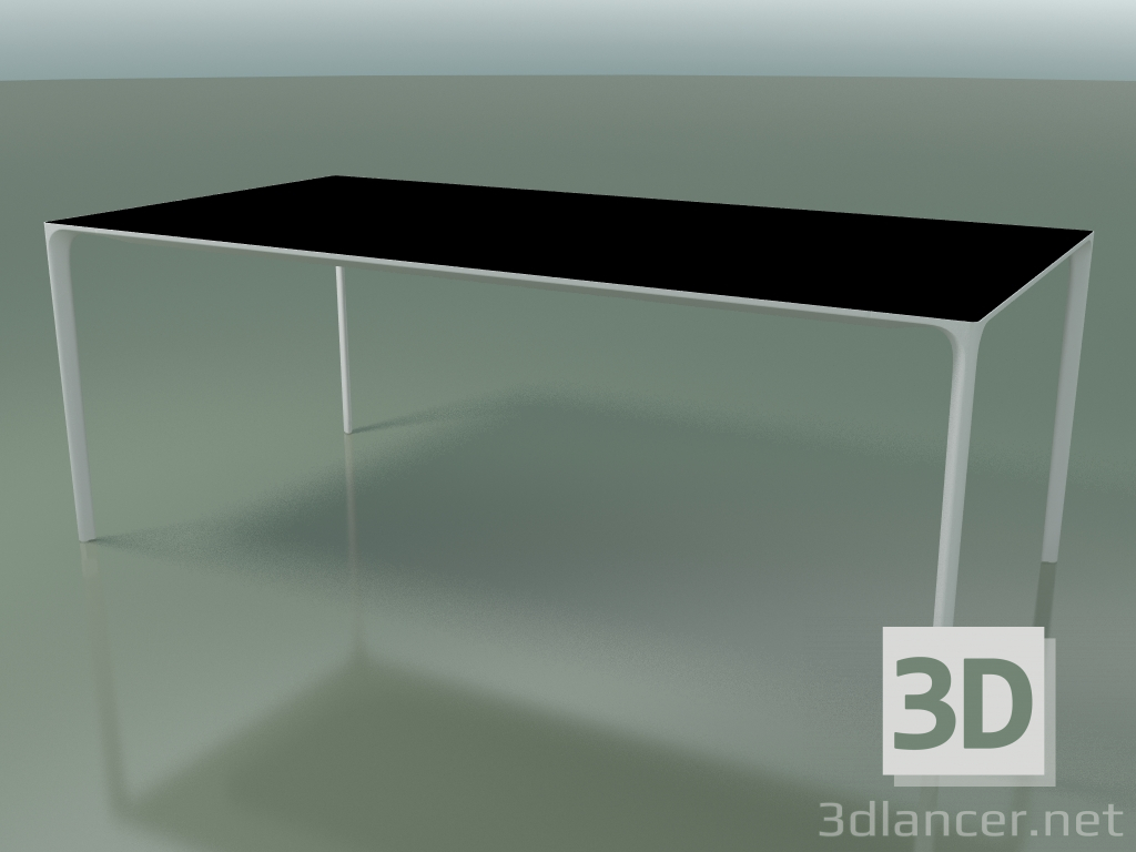 modello 3D Tavolo rettangolare 0805 (H 74 - 100x200 cm, laminato Fenix F02, V12) - anteprima