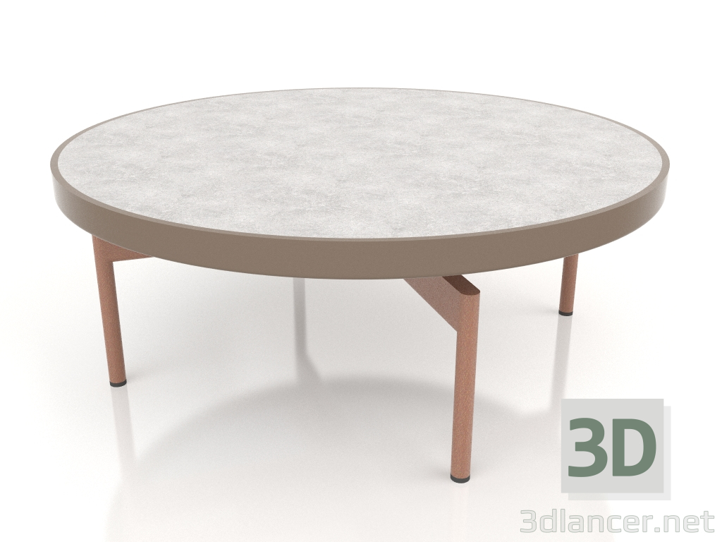 3d model Round coffee table Ø90x36 (Bronze, DEKTON Kreta) - preview