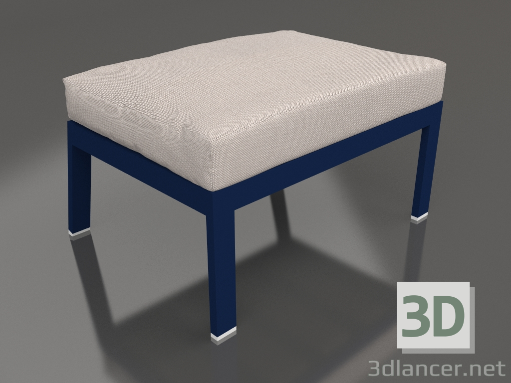 modèle 3D Pouf pour chaise (Bleu nuit) - preview