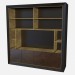 3d model Wooden cabinet with lots of shelves Don Giovanni Z04 - preview
