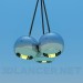 modèle 3D Lampe-boules - preview