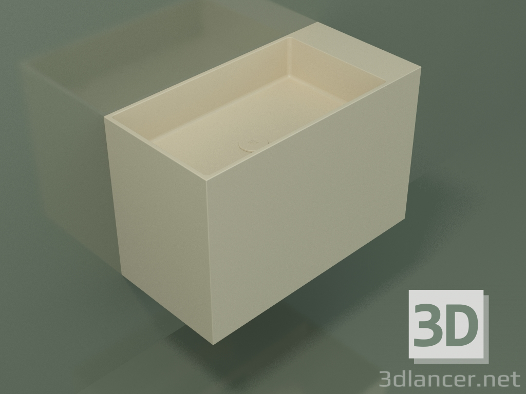 3D modeli Duvara monte lavabo (02UN43102, Bone C39, L 72, P 36, H 48 cm) - önizleme