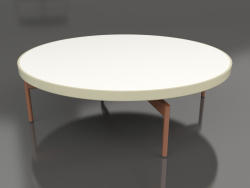 Round coffee table Ø120 (Gold, DEKTON Zenith)