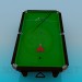3d model billiard table - preview