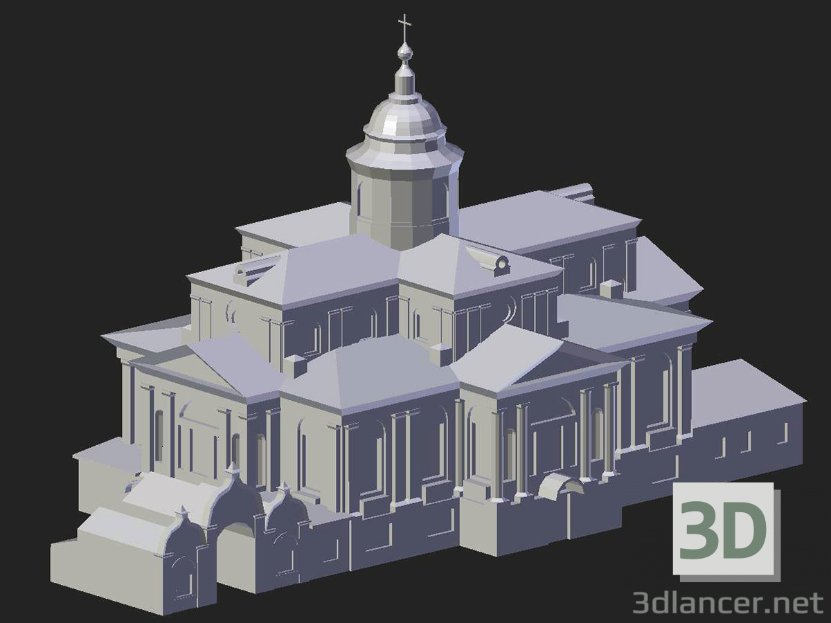 modello 3D Arzamas. Cattedrale dell'Epifania - anteprima