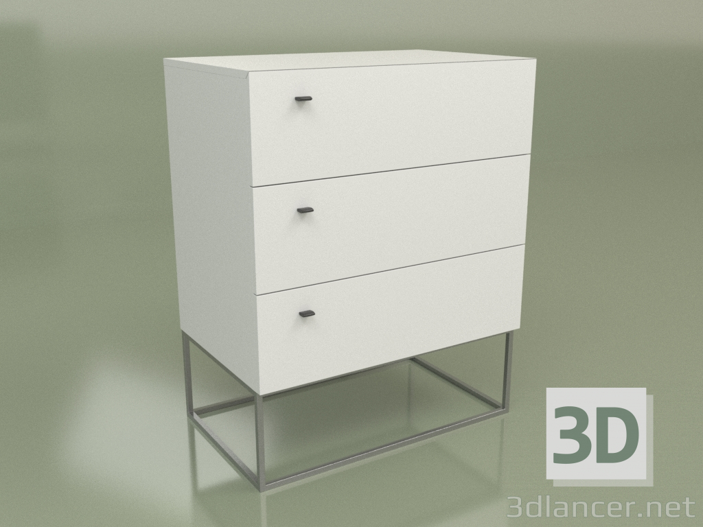 modèle 3D Commode Lf 340 (Blanc) - preview