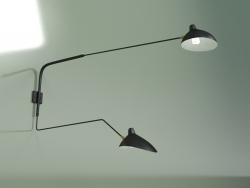 Настінний світильник Sconce Mouille 2 лампи 2 (чорний)
