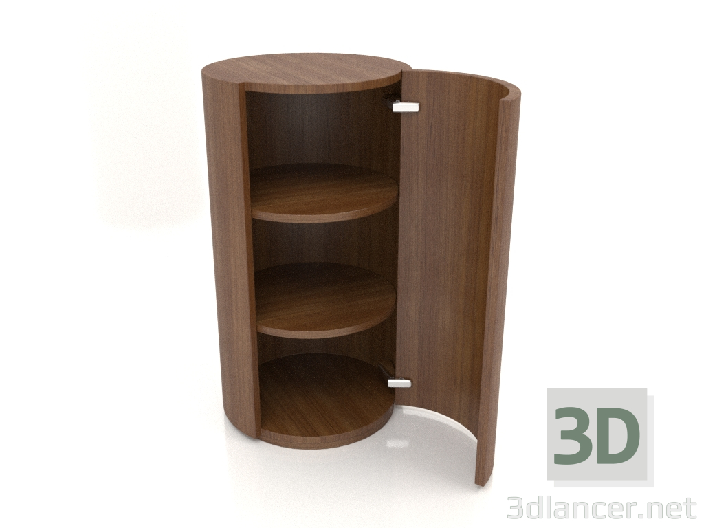 3d model Cabinet (with open door) TM 09 (D=503х931, wood brown light) - preview