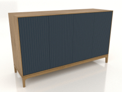 Móvel de TV FARGO com fachadas fresadas 1600x500x950 mm (cobalto escuro, carvalho natural, opção 2)