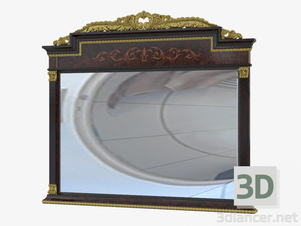 3D modeli Ayna klasik tarzda 1680S - önizleme