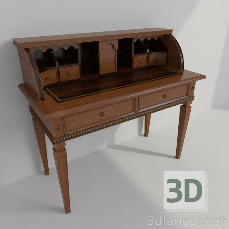 modèle 3D bureau - preview