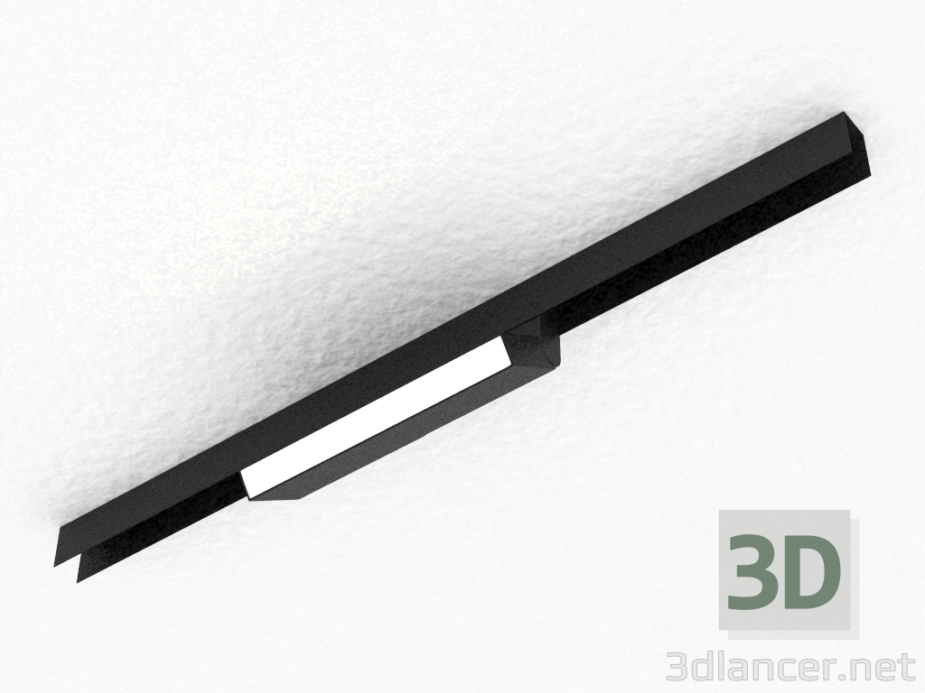 modello 3D La lampada a LED per la sbarra magnetica (DL18787_Black 10W) - anteprima