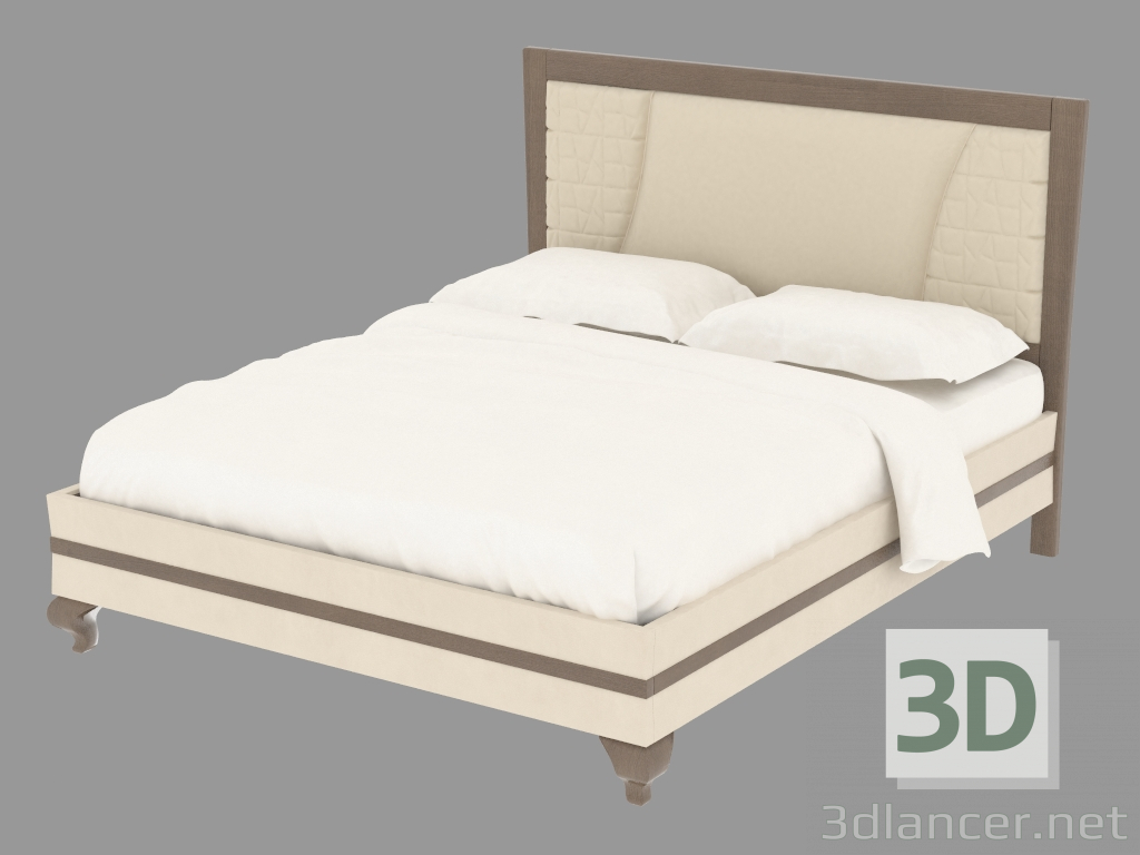 3d model Double bed L1MON - preview