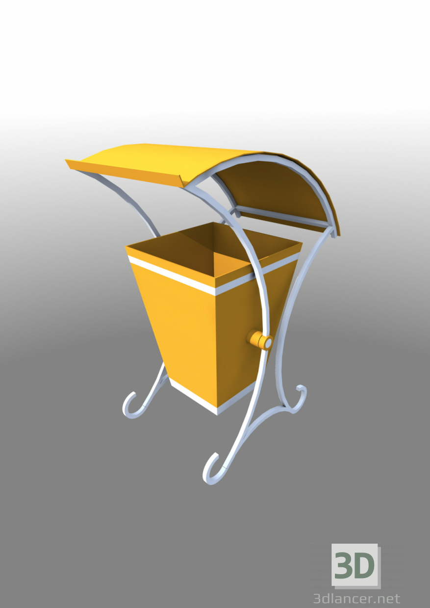 calle urna 3D modelo Compro - render