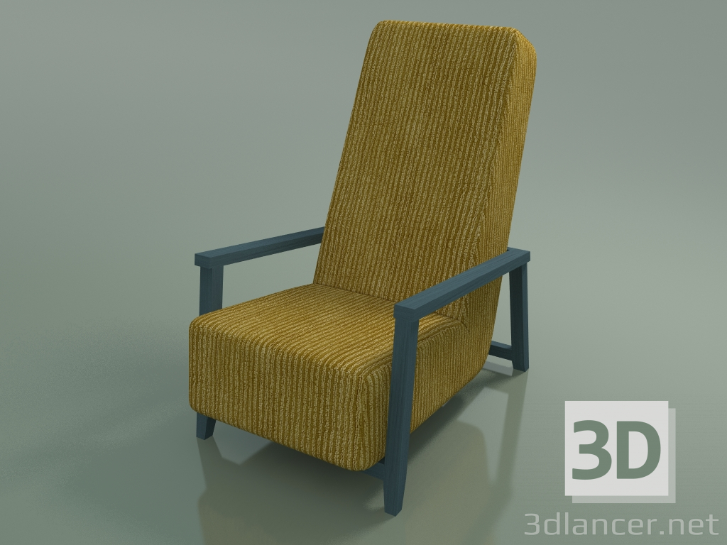 3d model Armchair (20, Lacquered Air Force Blue) - preview